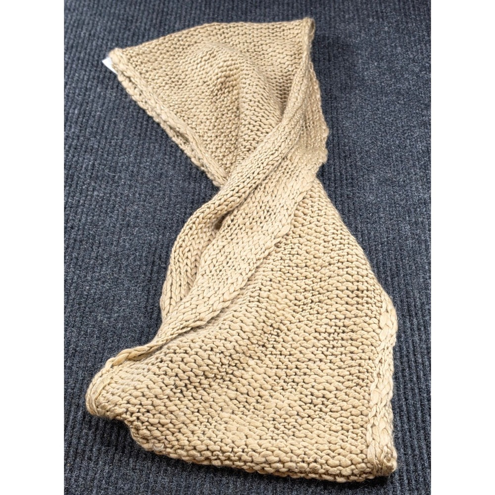 BCBGeneration Infinity Scarf Womens Sienna Tan Good Metallic Chunky Knit